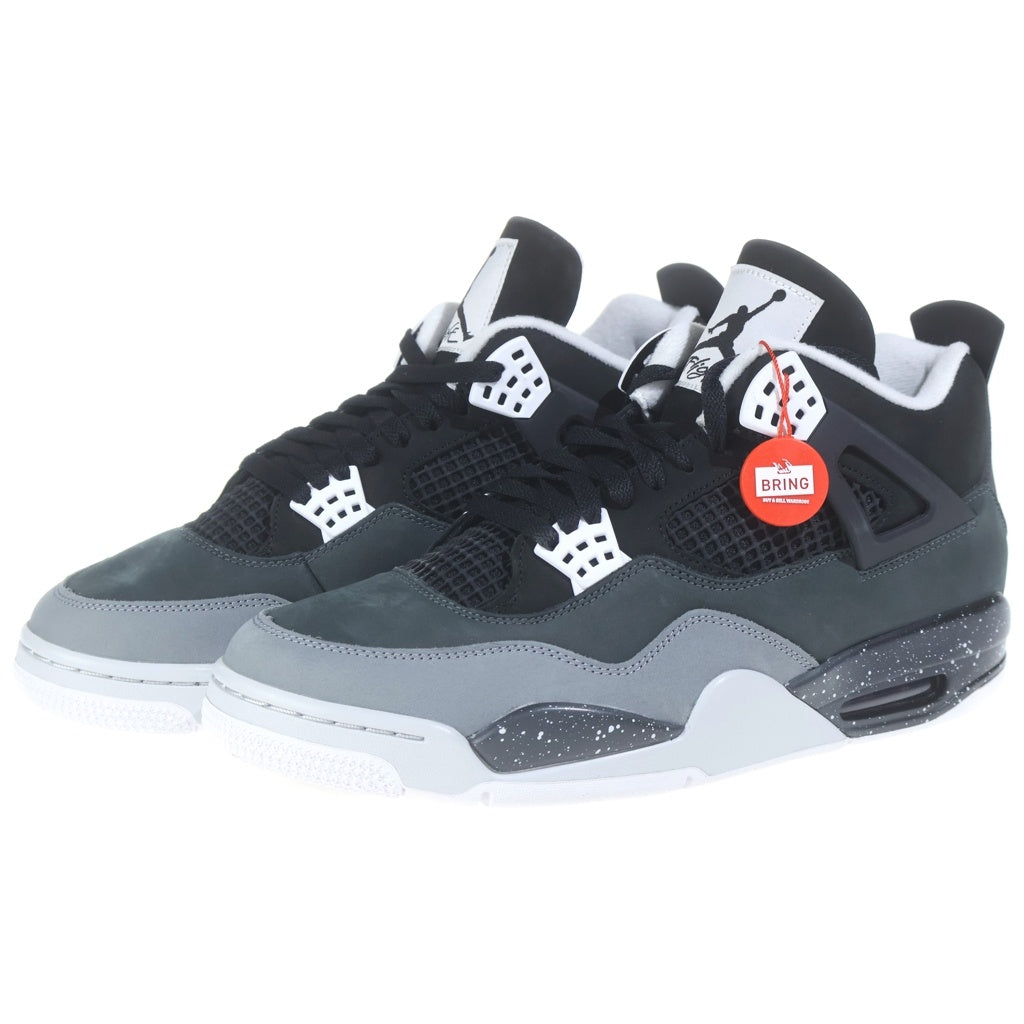 NIKE(ナイキ) AIR JORDAN 4 RETRO FEAR FQ8138-002 エアジョーダン4 レトロ フィアー ハイカットスニーカー ブラック/グレー US12/30cm