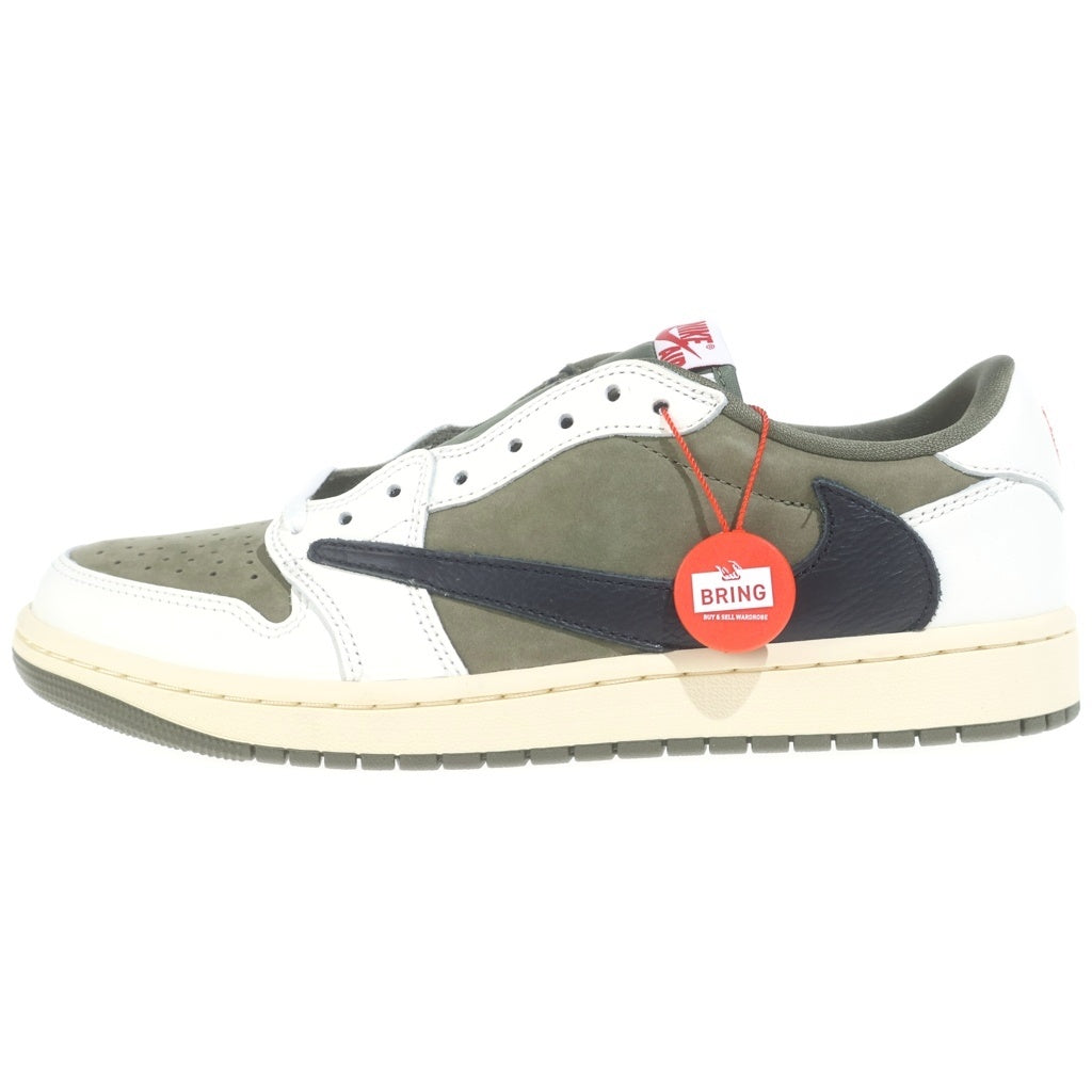 NIKE(ナイキ) ×TRAVIS SCOTT AIR JORDAN 1 LOW OG SP REVERSE OLIVE DM7866-200 トラヴィススコット エアジョーダン1 リバースオリーブ ローカットスニーカー US10/28cm
