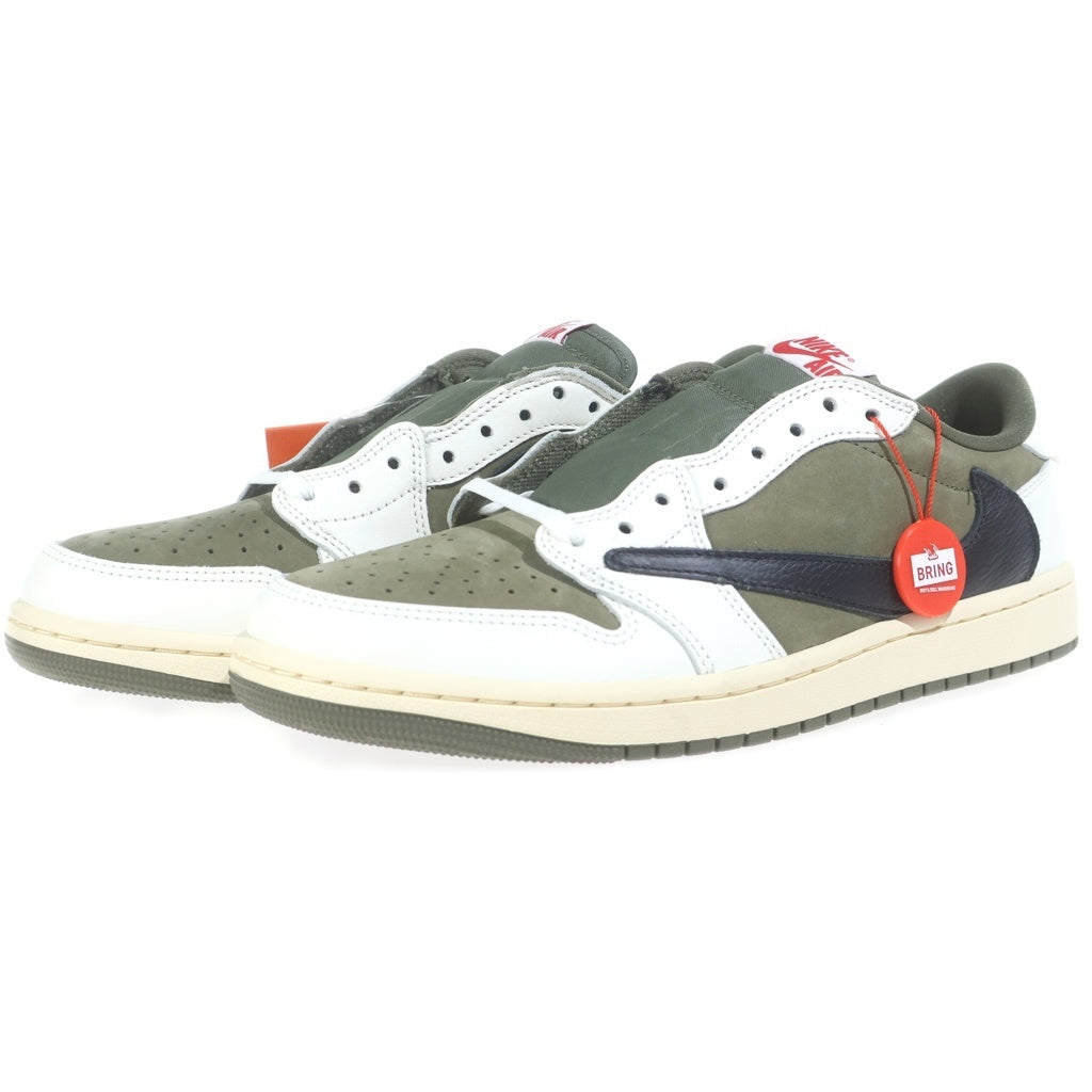 NIKE(ナイキ) ×TRAVIS SCOTT AIR JORDAN 1 LOW OG SP REVERSE OLIVE DM7866-200 トラヴィススコット エアジョーダン1 リバースオリーブ ローカットスニーカー US10/28cm