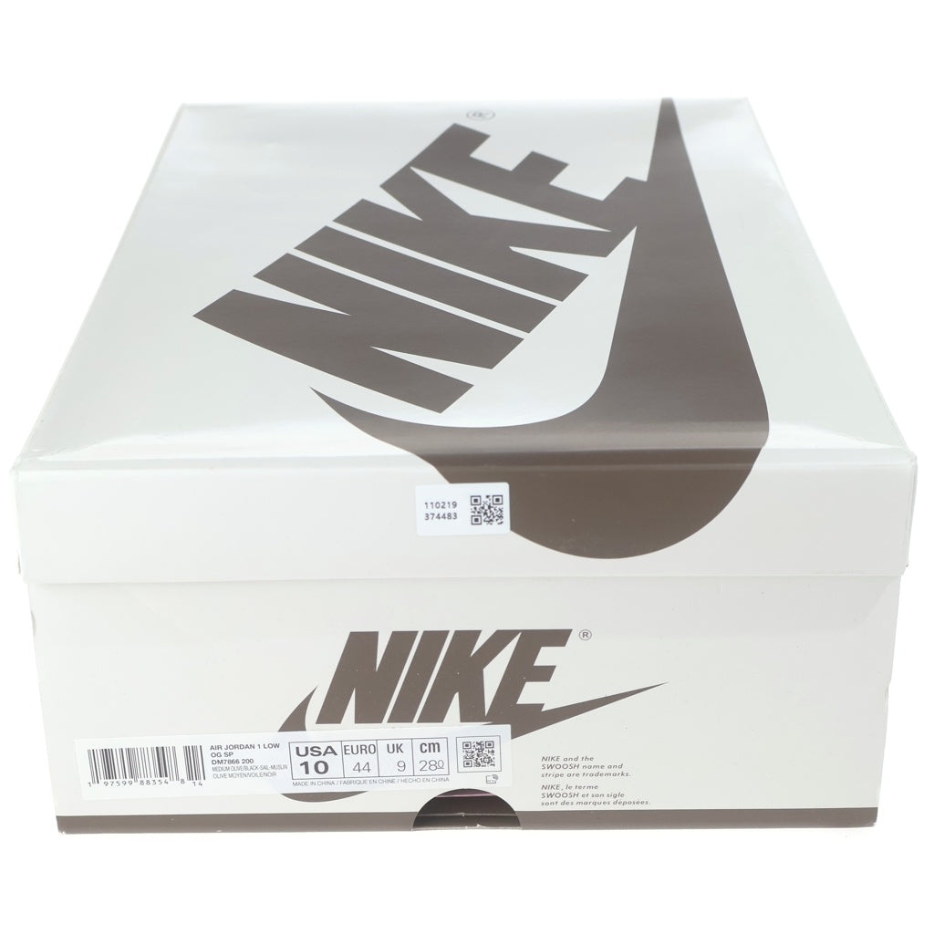 NIKE(ナイキ) ×TRAVIS SCOTT AIR JORDAN 1 LOW OG SP REVERSE OLIVE DM7866-200 トラヴィススコット エアジョーダン1 リバースオリーブ ローカットスニーカー US10/28cm