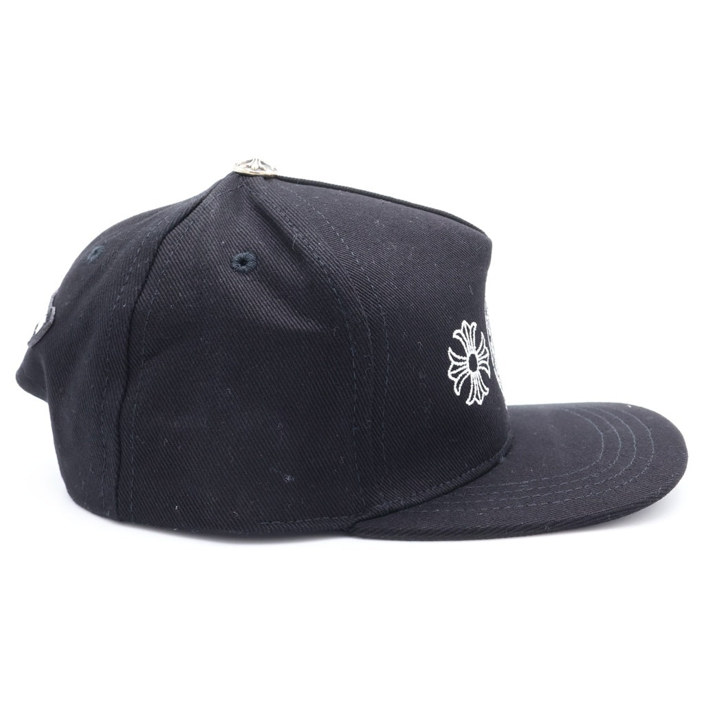 CHROME HEARTS(クロムハーツ) TRUCKER CAP ホースシュー/CHプラス刺繍 クロスボール付き デニム トラッカーキャップ 帽子 ブラック