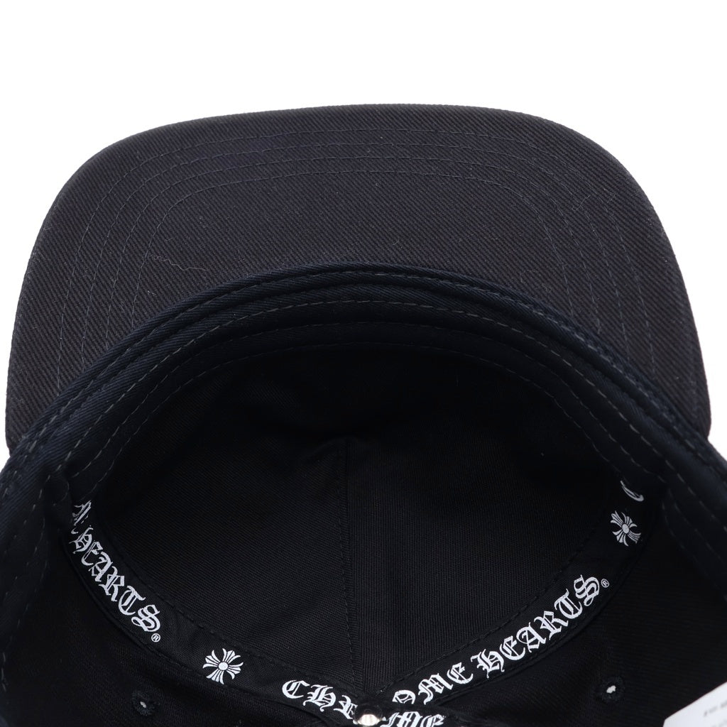 CHROME HEARTS(クロムハーツ) TRUCKER CAP ホースシュー/CHプラス刺繍 クロスボール付き デニム トラッカーキャップ 帽子 ブラック