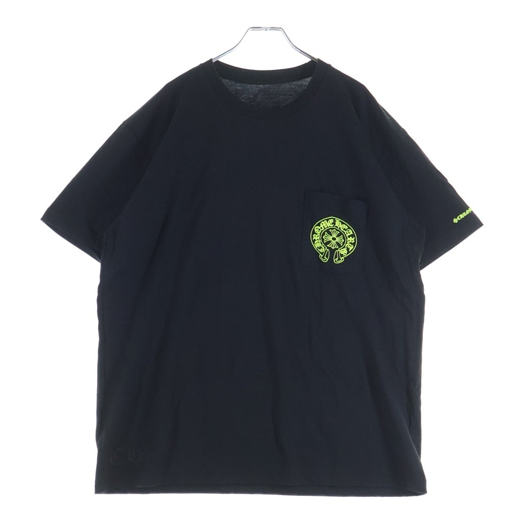 CHROME HEARTS(クロムハーツ) HORSESHOE S/S TEE ホースシュープリント 半袖Tシャツ カットソー /ネオンイエロー