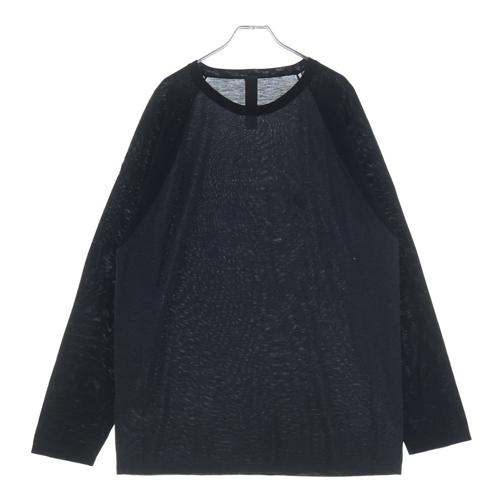 CHROME HEARTS(クロムハーツ) Y NOT CRS PATCH トリプルクロスパッチ付き ラグラン長袖Tシャツ カットソー