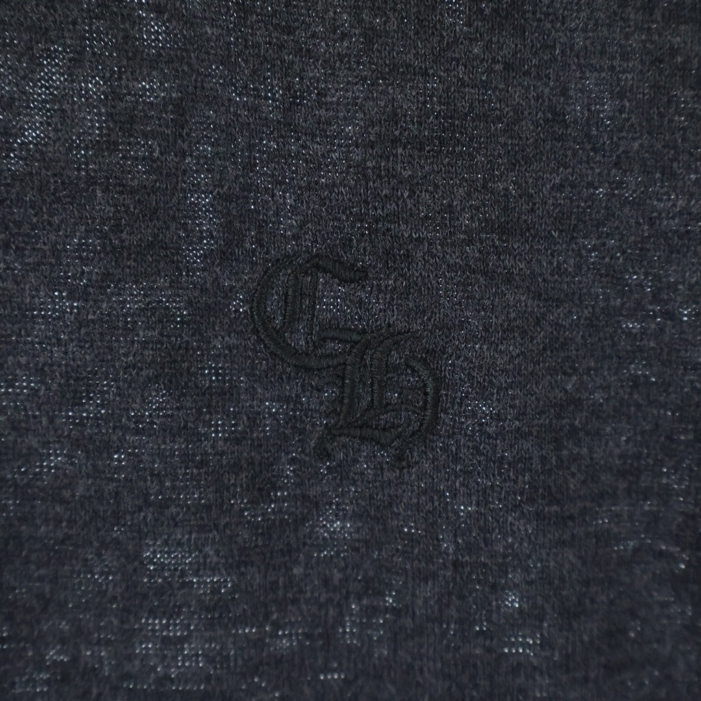 CHROME HEARTS(クロムハーツ) Y NOT CRS PATCH トリプルクロスパッチ付き ラグラン長袖Tシャツ カットソー