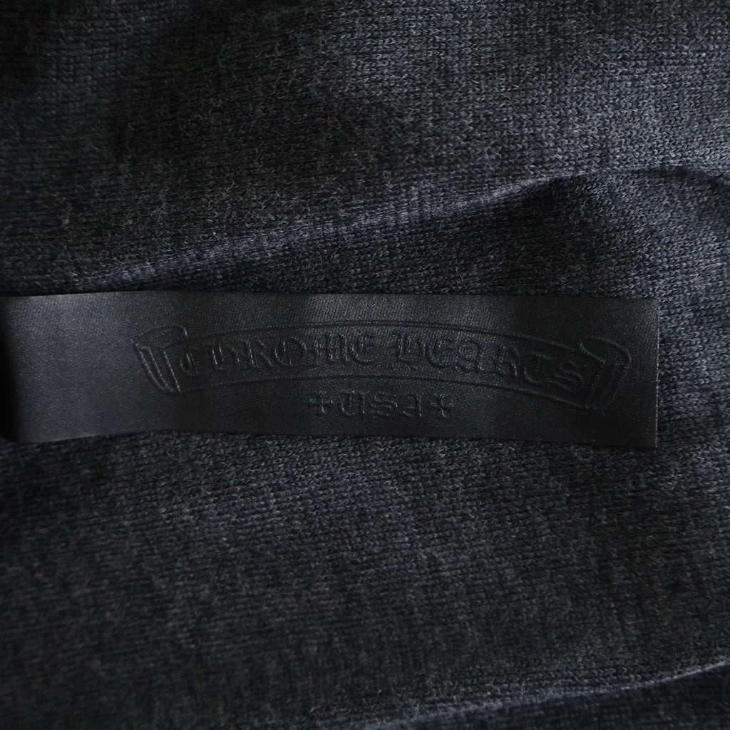 CHROME HEARTS(クロムハーツ) Y NOT CRS PATCH トリプルクロスパッチ付き ラグラン長袖Tシャツ カットソー