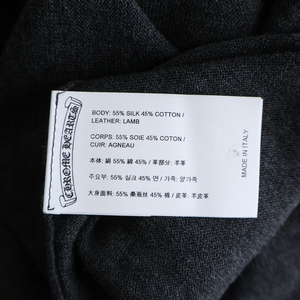 CHROME HEARTS(クロムハーツ) Y NOT CRS PATCH トリプルクロスパッチ付き ラグラン長袖Tシャツ カットソー