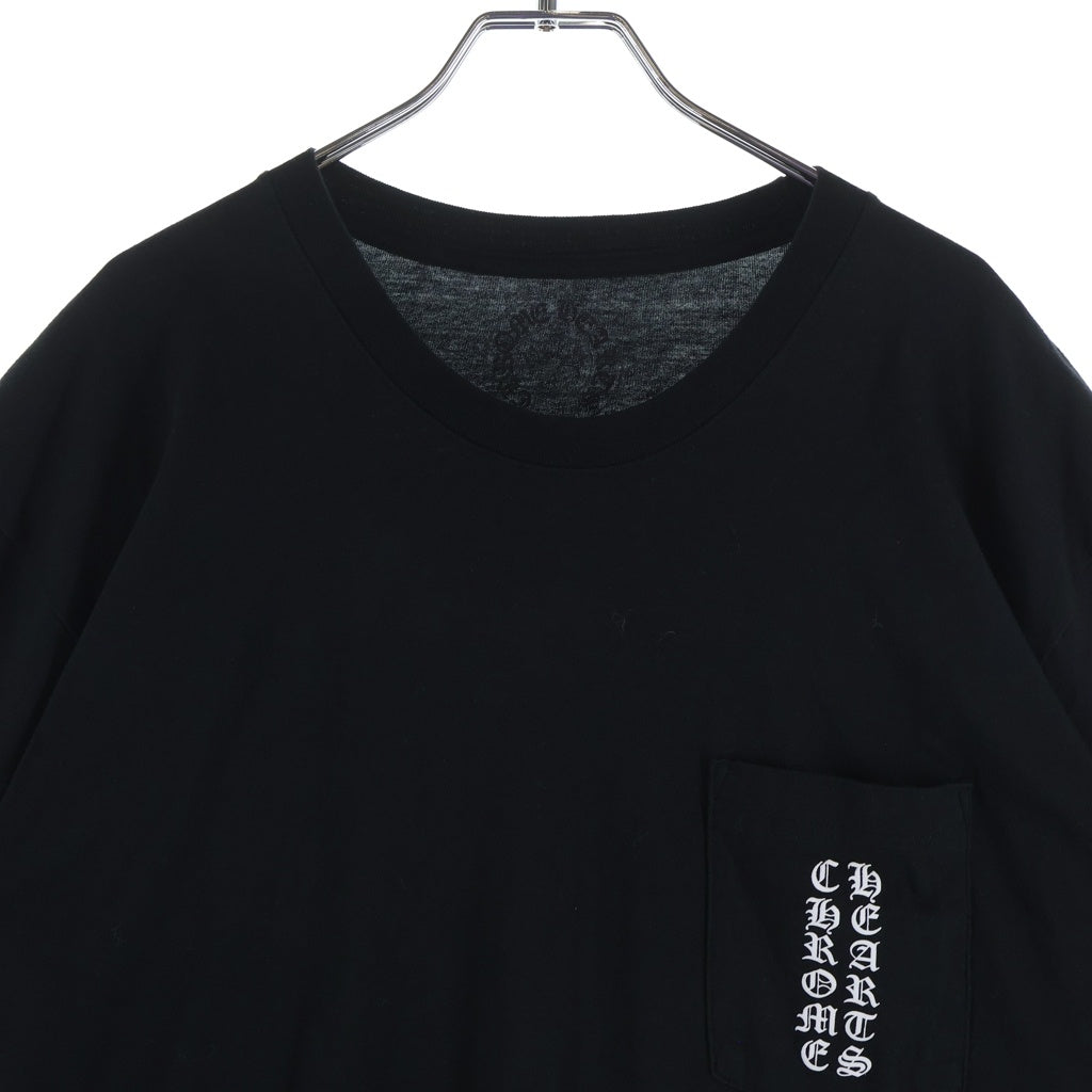 CHROME HEARTS(クロムハーツ) CH S/S TEE 東京限定 英字ロゴバックスクロールラベルプリント 半袖Tシャツ カットソー ブラック