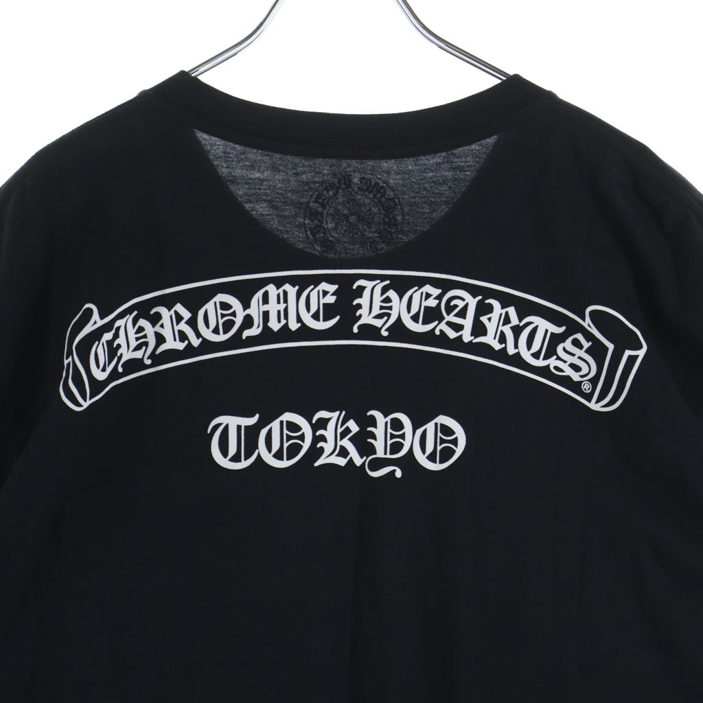 CHROME HEARTS(クロムハーツ) CH S/S TEE 東京限定 英字ロゴバックスクロールラベルプリント 半袖Tシャツ カットソー ブラック