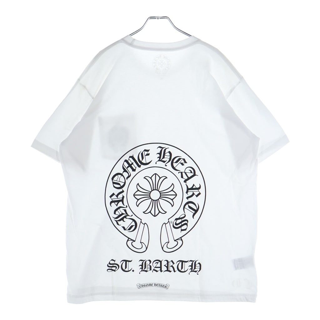 CHROME HEARTS(クロムハーツ) HORSESHOE S/S TEE SC.BARTH サン・バルテルミー島限定 ホースシュープリント 半袖Tシャツ カットソー ホワイト