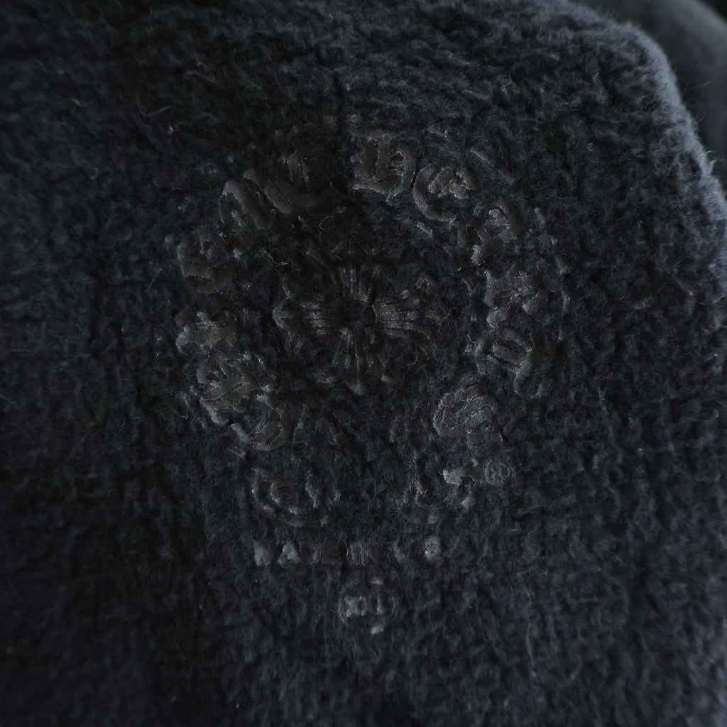CHROME HEARTS(クロムハーツ) WWW.CHROMEHEARTS.COM SILVER GLITTER HOODIE オンライン限定 グリッター ホースシュープリント プスウェットプルオーバーパーカー ブラック/シルバー