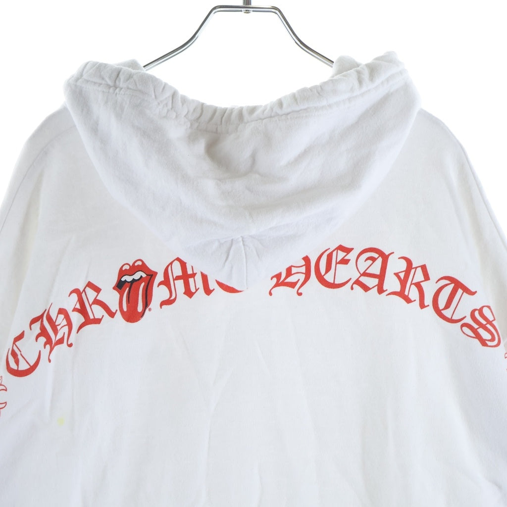 CHROME HEARTS(クロムハーツ) SWTSHRT PLVR LTD ラスベガス限定 リップアンドタン スウェットプルオーバーパーカー ホワイト