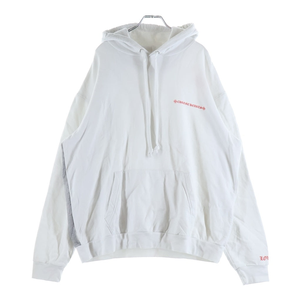 CHROME HEARTS(クロムハーツ) LAURIE LYNN STARK LLS HOODIE ローリーリンスターク フォトプリントロゴ スウェットプルオーバーパーカー ホワイト