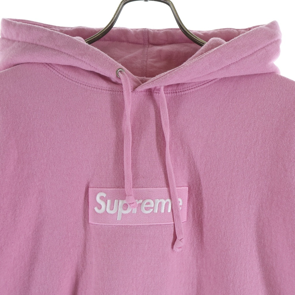 SUPREME(シュプリーム) 24AW Box Logo Hooded Sweatshirt ボックスロゴ刺繍 スウェットプルオーバーパーカー ピンク