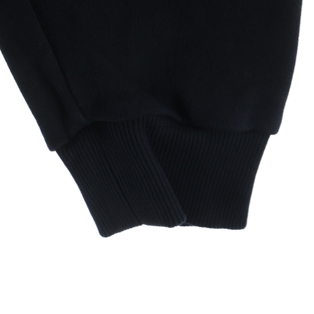 GIVENCHY(ジバンシィ) 20SS マルチカラー刺繍ロゴ スウェットプルオーバーパーカー ブラック/ホワイト BWJ0073Z1X