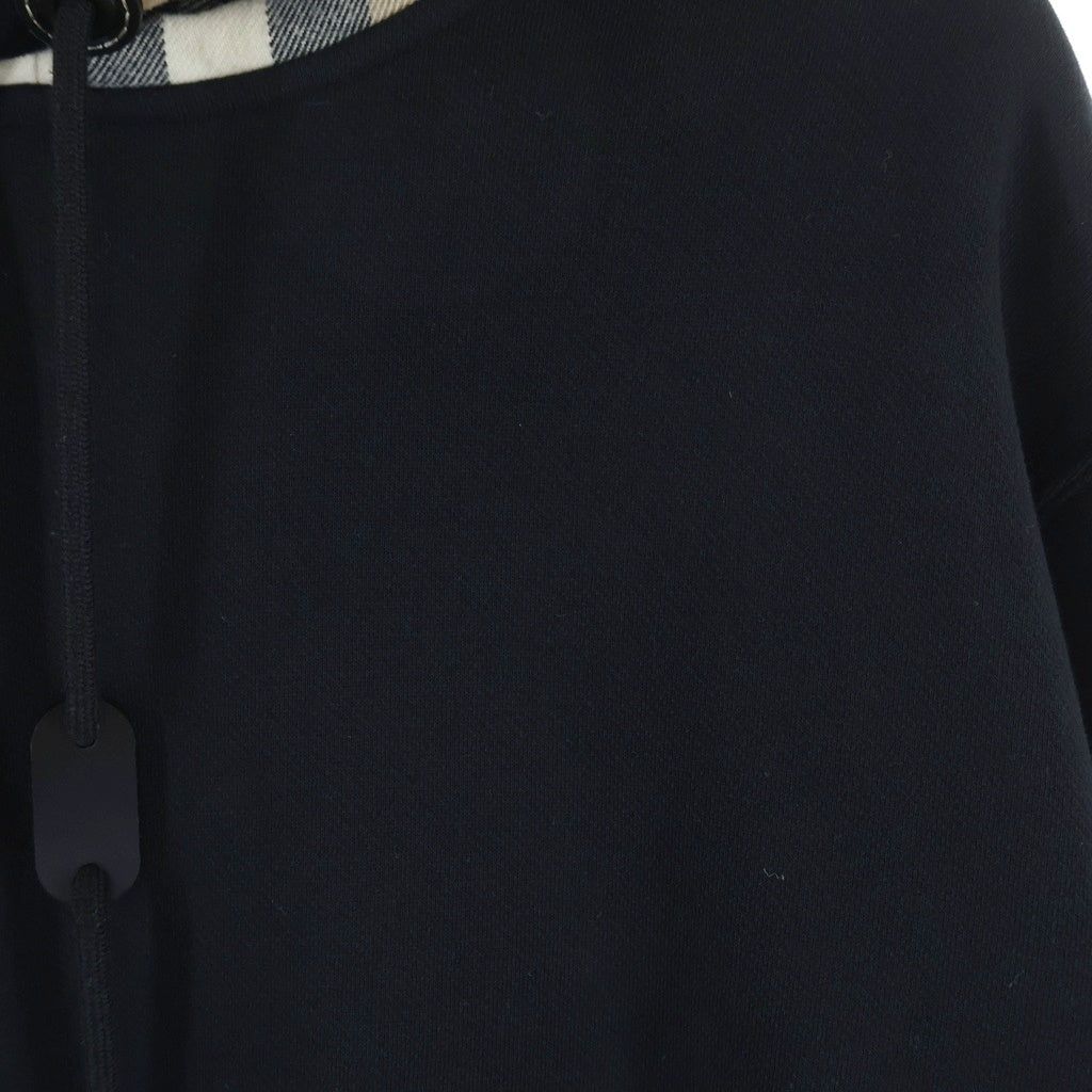 BURBERRY(バーバリー) ノバチェックフーディー スウェットプルオーバーパーカー ブラック/マルチカラー 8045004