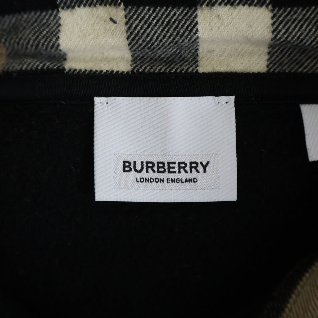 BURBERRY(バーバリー) ノバチェックフーディー スウェットプルオーバーパーカー ブラック/マルチカラー 8045004