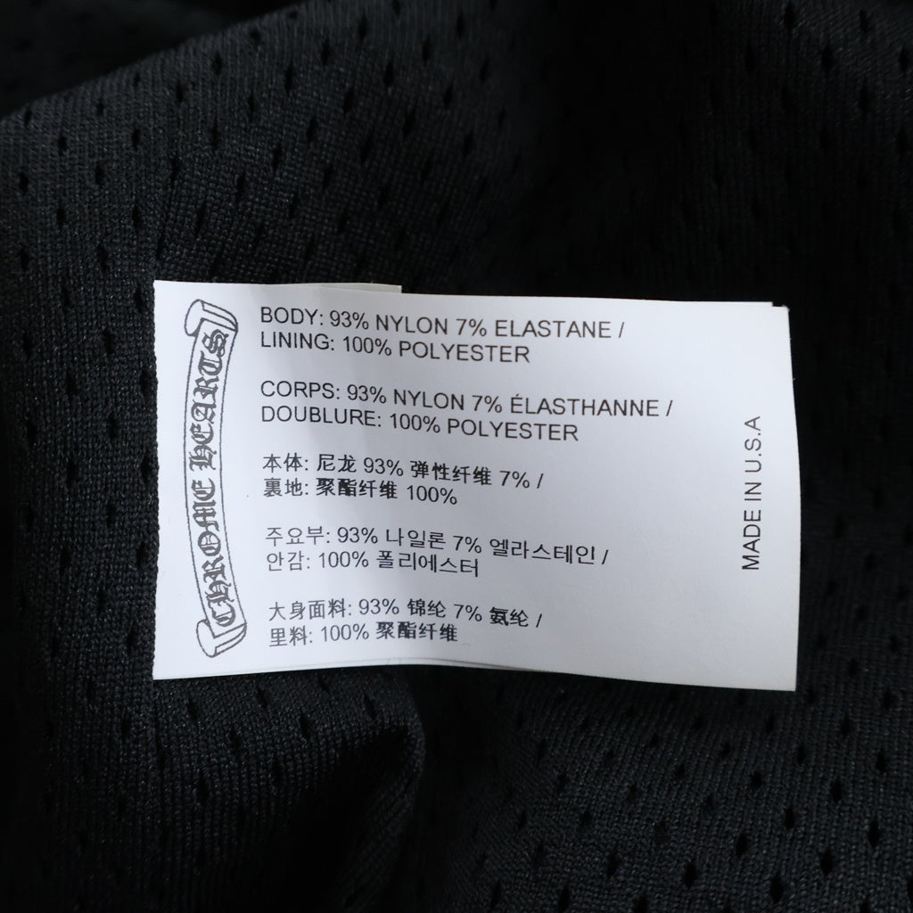CHROME HEARTS(クロムハーツ) RIGGINS FBRC 英字プリント クロスボールボタン付き/総柄CHプラスプリント ナイロンコーチジャケット ブラック