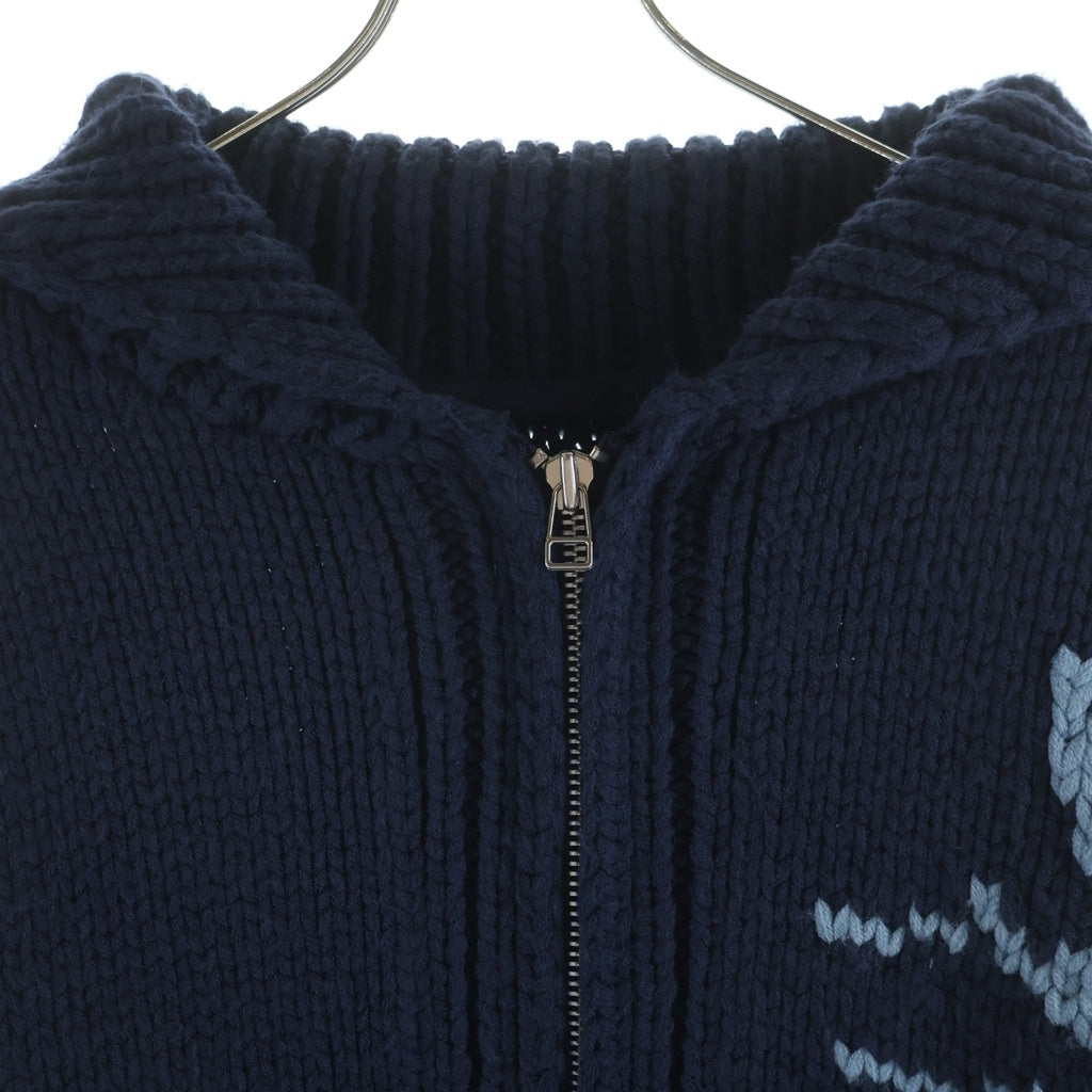 DESCENDANT(ディセンダント) 25AW CACHALOT COWICHAN SWEATER カシャロ カウチンセーター ニットウェア ネイビー 252MADS-JKM01