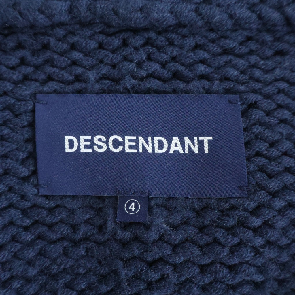 DESCENDANT(ディセンダント) 25AW CACHALOT COWICHAN SWEATER カシャロ カウチンセーター ニットウェア ネイビー 252MADS-JKM01