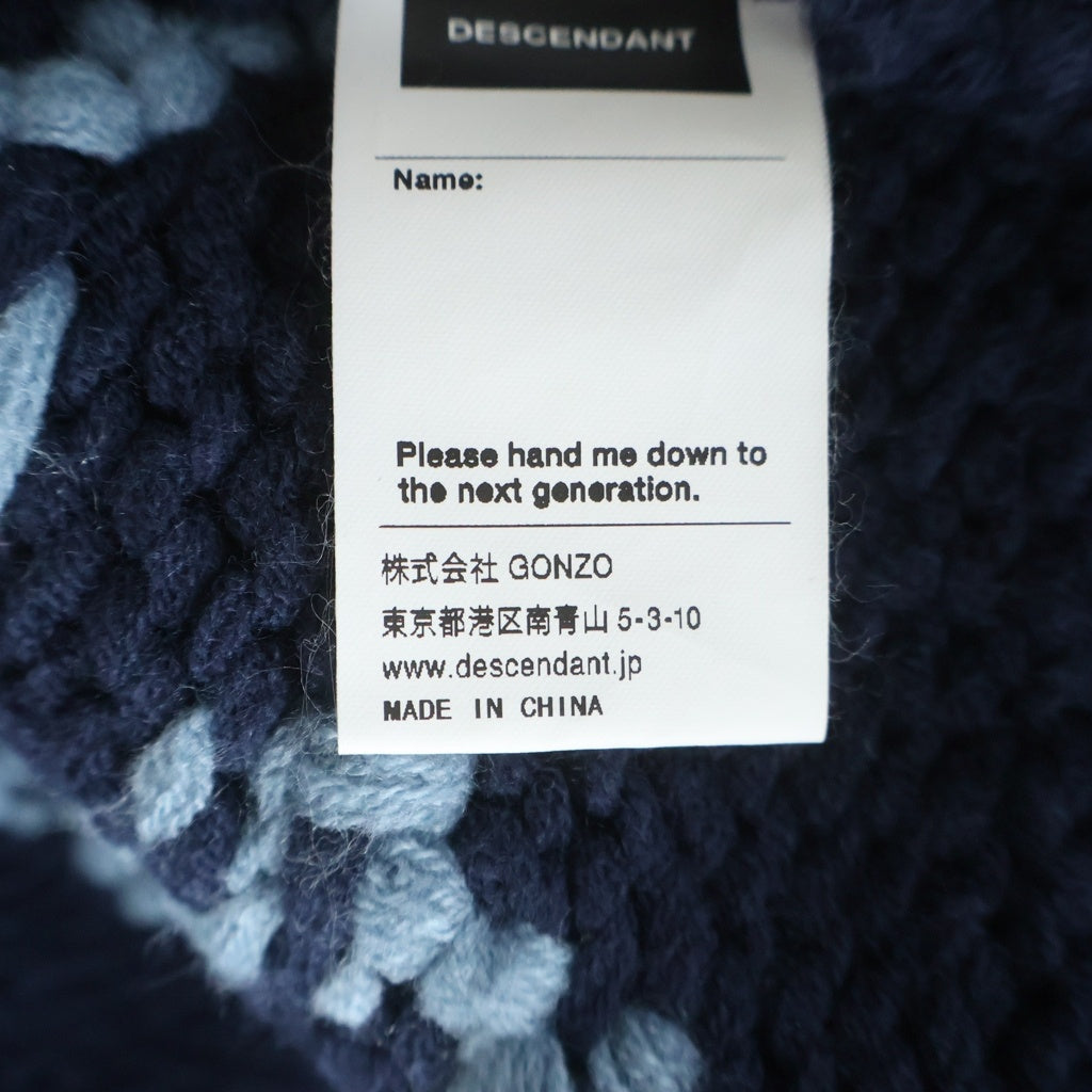 DESCENDANT(ディセンダント) 25AW CACHALOT COWICHAN SWEATER カシャロ カウチンセーター ニットウェア ネイビー 252MADS-JKM01