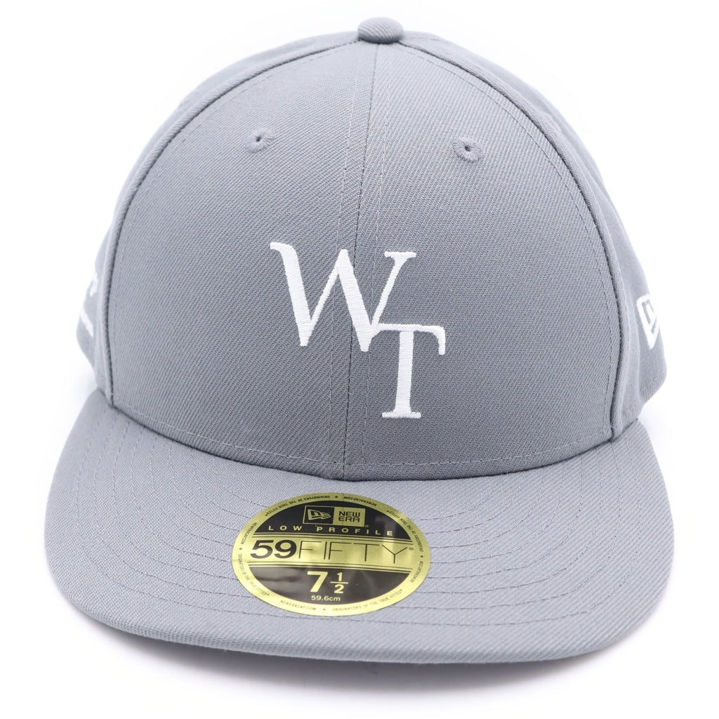 WTAPS(ダブルタップス) 25AW ×NEW ERA 59FIFTY LOW PROFILE CAP POLY TWILL ニューエラ ロープロファイル ベースボールキャップ 帽子 グレー 252NENED-HT01
