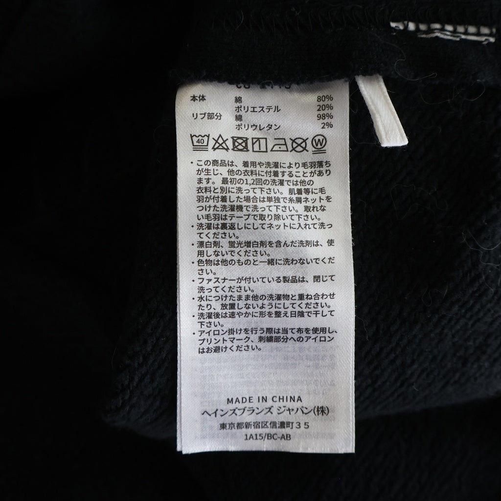 WTAPS(ダブルタップス) 24AW ×CHAMPION ACADEMY HOODED チャンピオン 刺繍ロゴ アカデミーフーディー スウェットパーカー ブラック 232HBCHD-CSM04S