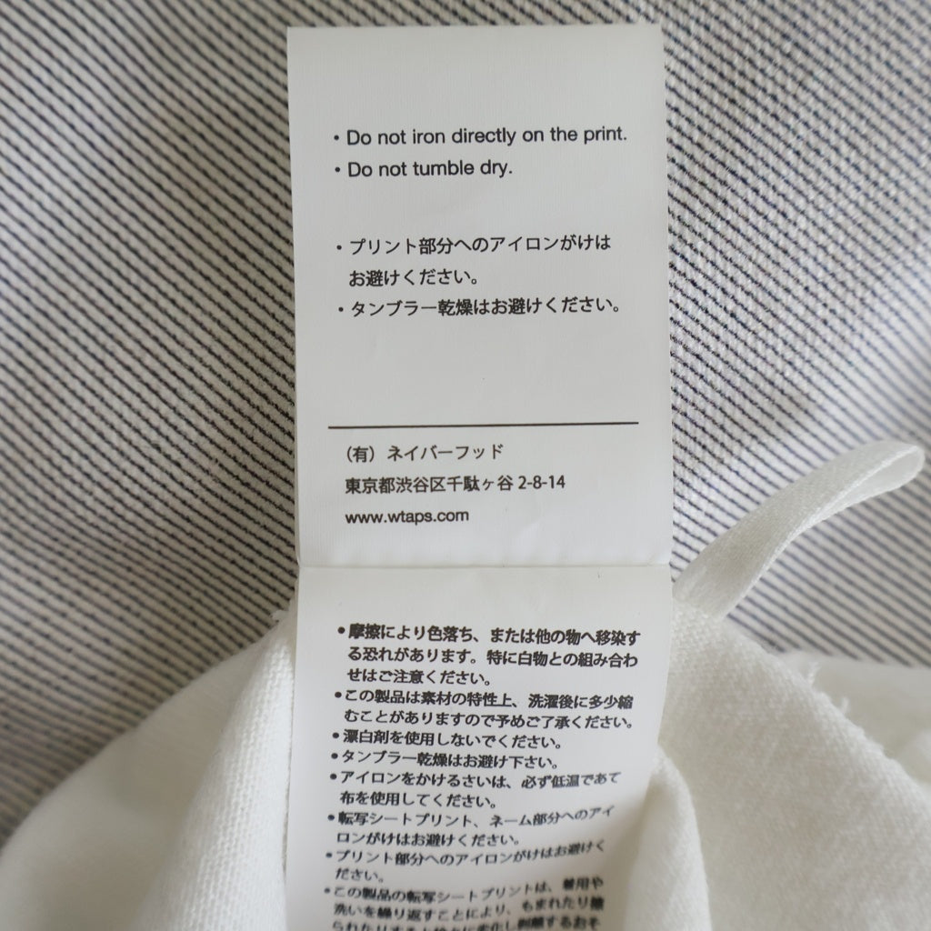 WTAPS(ダブルタップス) 25AW 252MV LS COTTON フォトプリント 長袖Tシャツ カットソー ホワイト 252ATDT-LTM01S