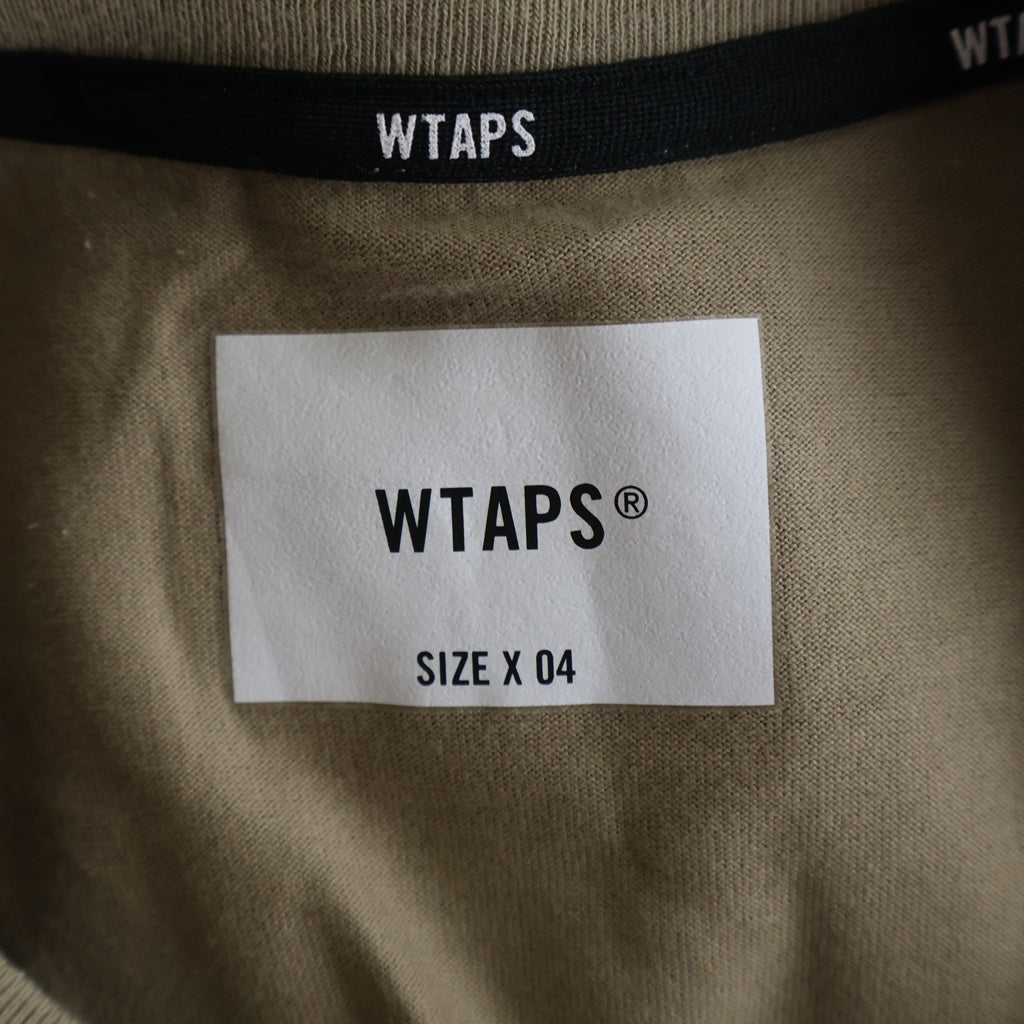 WTAPS(ダブルタップス) 25AW SLDR 01 LS COTTON レイヤード長袖Tシャツ カットソー ベージュ 252ATDT-CSM19