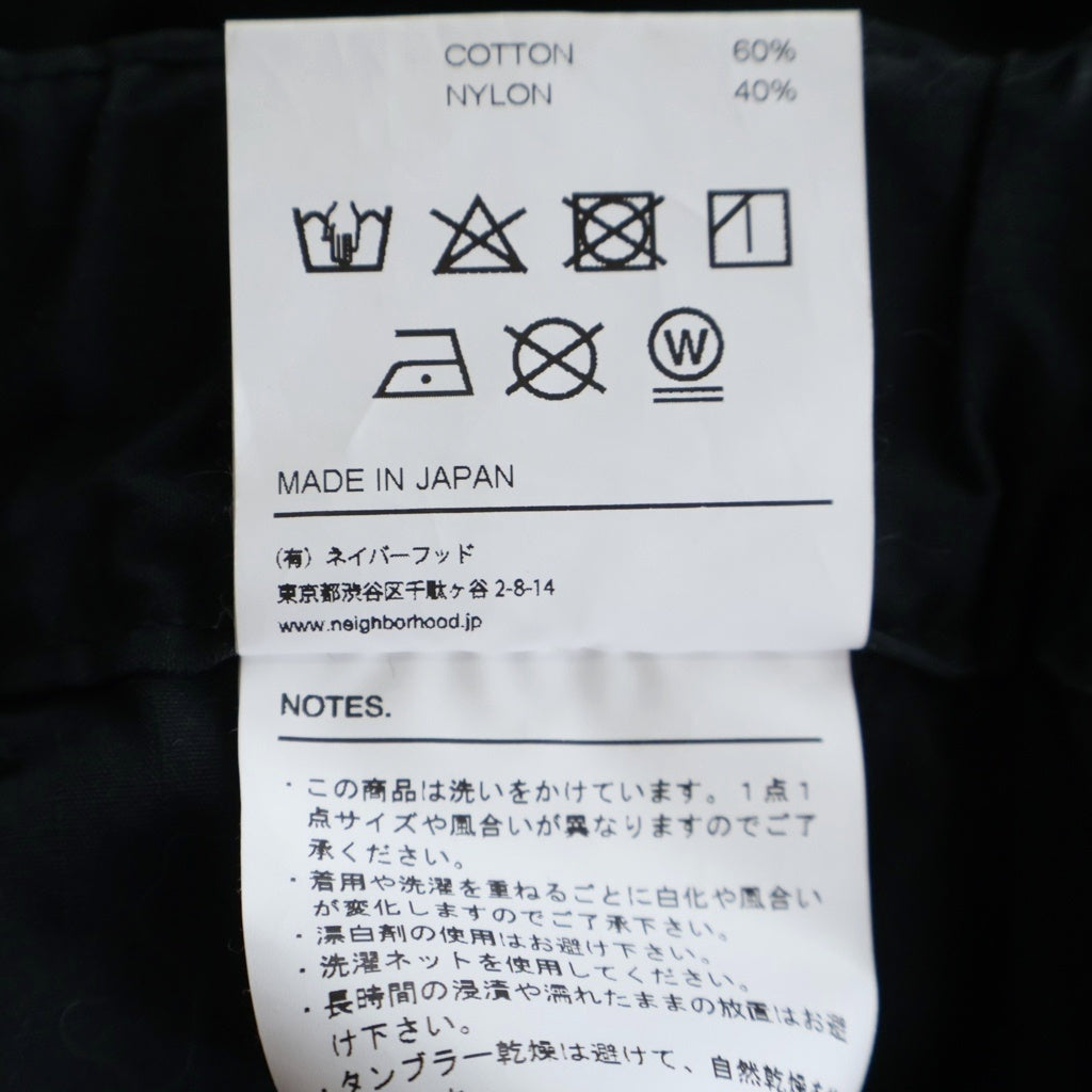 NEIGHBORHOOD(ネイバーフッド) 22SS WIDE CARGO ワイドカーゴパンツ ブラック 221YTNH-PTM01
