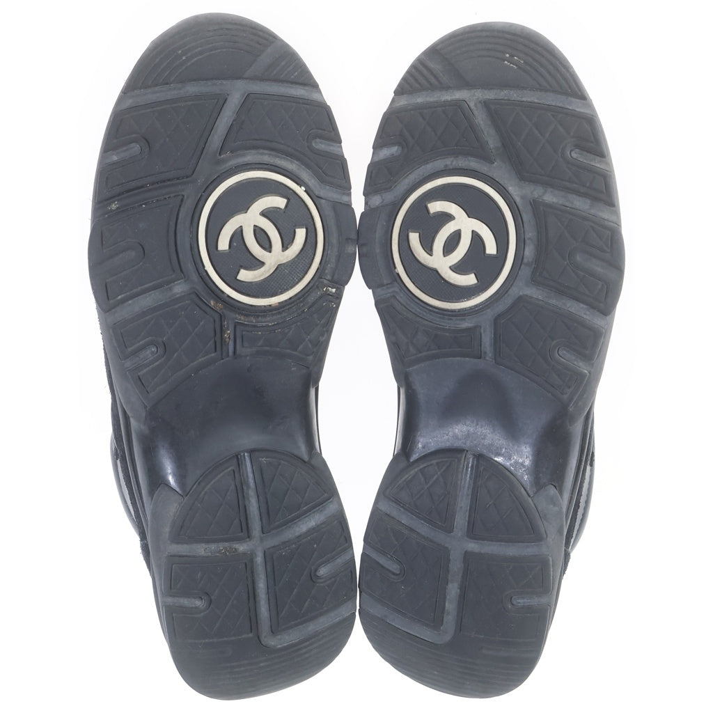 CHANEL(シャネル) ココマーク スウェード/メッシュローカットスニーカー レディース ブラック G33745