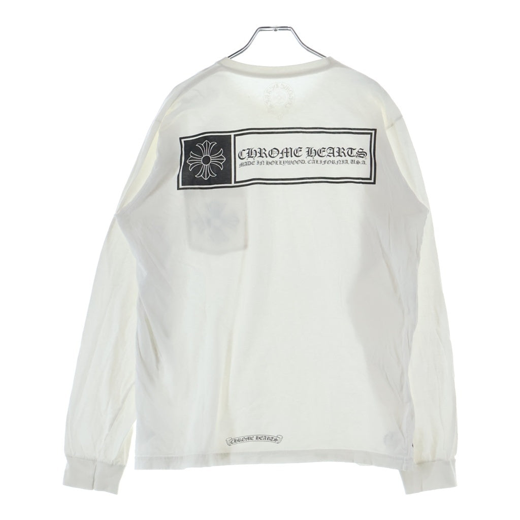 CHROME HEARTS(クロムハーツ) CHプラス/メイドインハリウッド プリントロゴ 長袖Tシャツ カットソー ホワイト