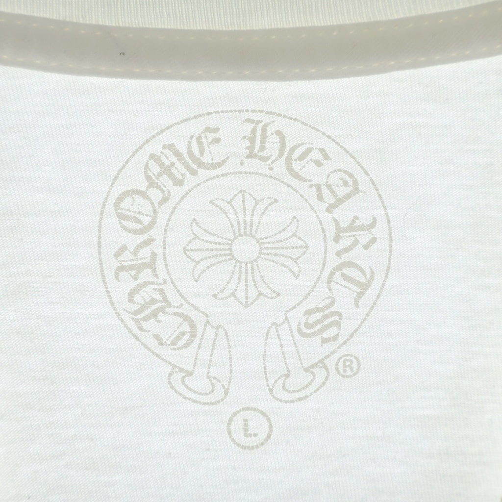 CHROME HEARTS(クロムハーツ) CHプラス/メイドインハリウッド プリントロゴ 長袖Tシャツ カットソー ホワイト