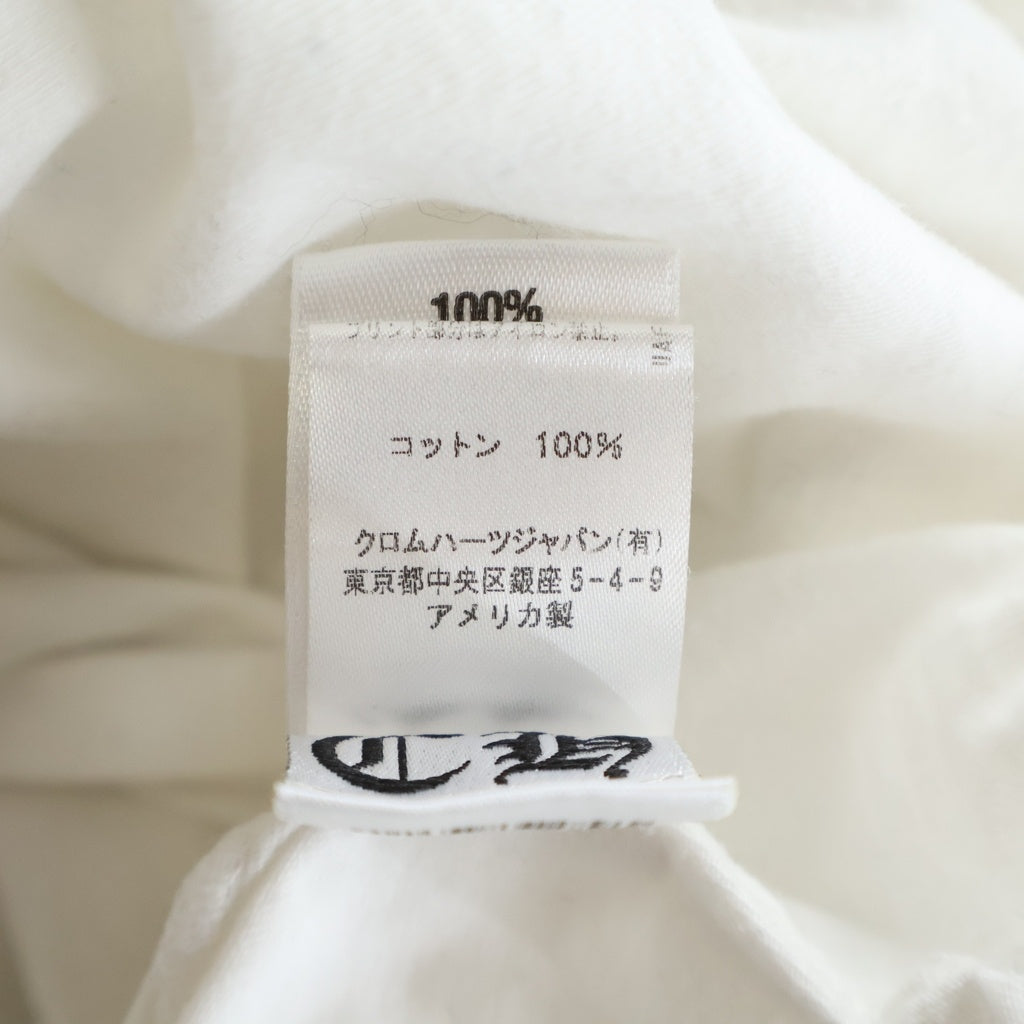 CHROME HEARTS(クロムハーツ) CHプラス/メイドインハリウッド プリントロゴ 長袖Tシャツ カットソー ホワイト