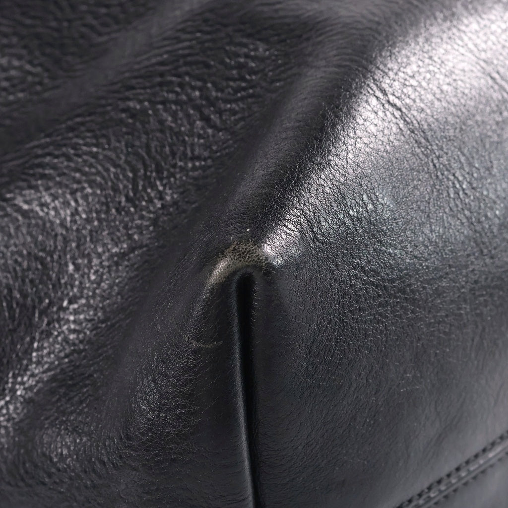 CHROME HEARTS(クロムハーツ) FS TOTE FSトート クロスパッチ付きレザートートバッグ ブラック レディース