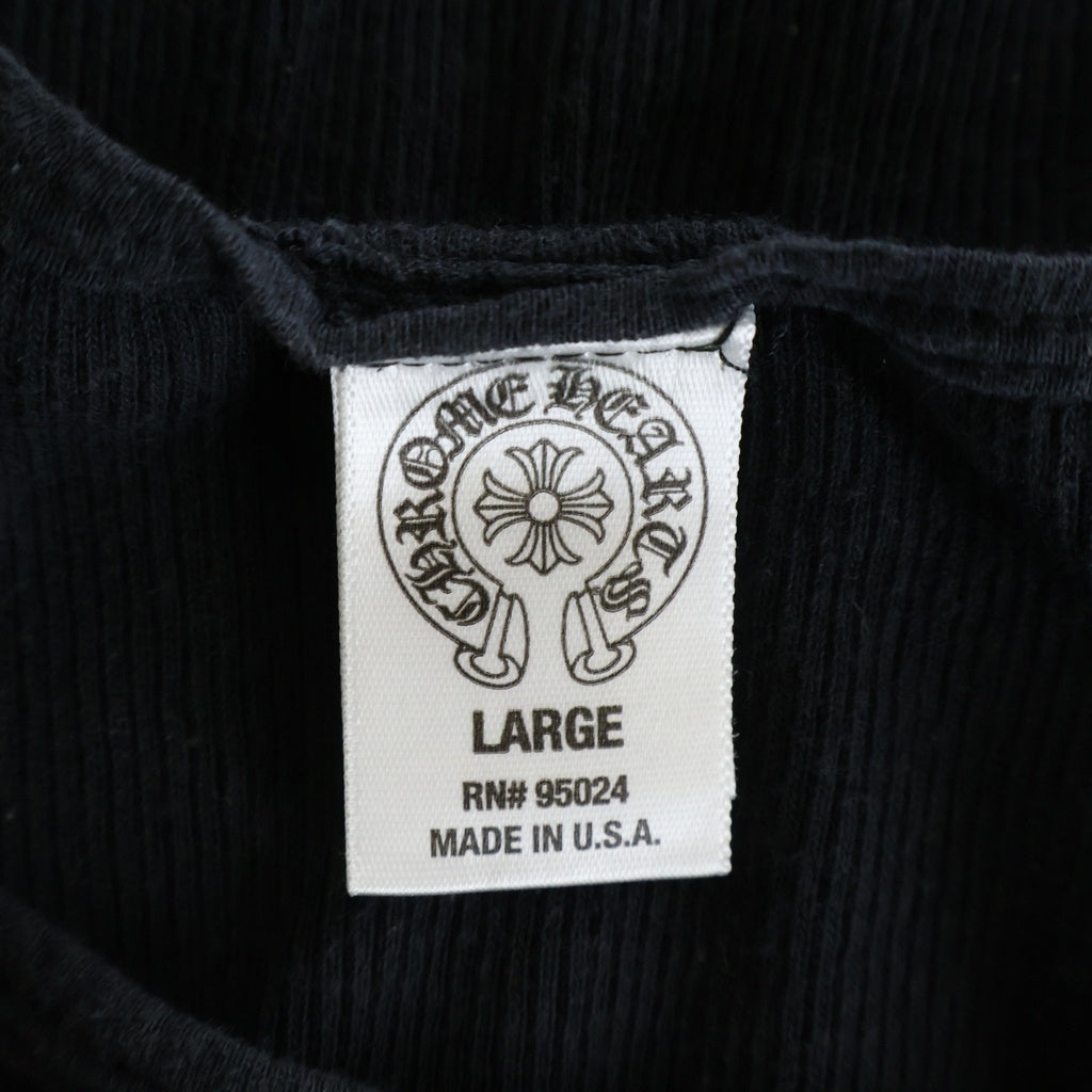 CHROME HEARTS(クロムハーツ) RIB TANK リップ&タン/ホースシュー リブタンクトップ ブラック