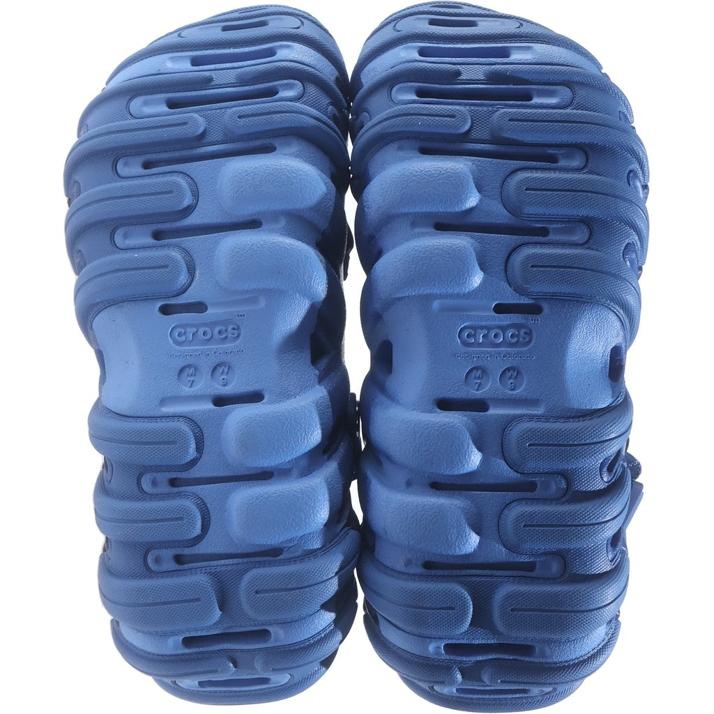 A BATHING APE(アベイシングエイプ) ×CROCS Echo Roclog クロックス カモ柄 ラバーサンダル スリッパ シューズ ネイビー 1M23191927