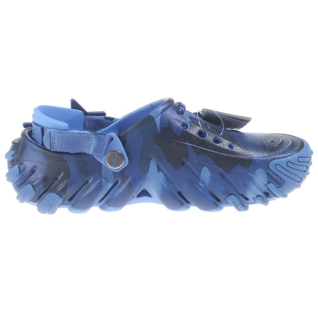 A BATHING APE(アベイシングエイプ) ×CROCS Echo Roclog クロックス カモ柄 ラバーサンダル スリッパ シューズ ネイビー 1M23191927