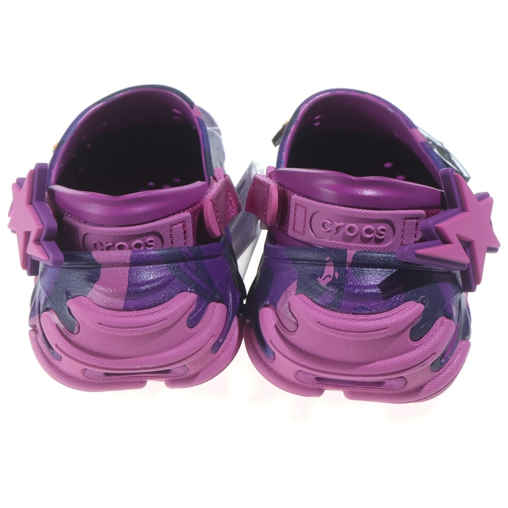 A BATHING APE(アベイシングエイプ) ×CROCS Echo Roclog クロックス カモ柄 ラバーサンダル スリッパ シューズ パープル 1M23191927