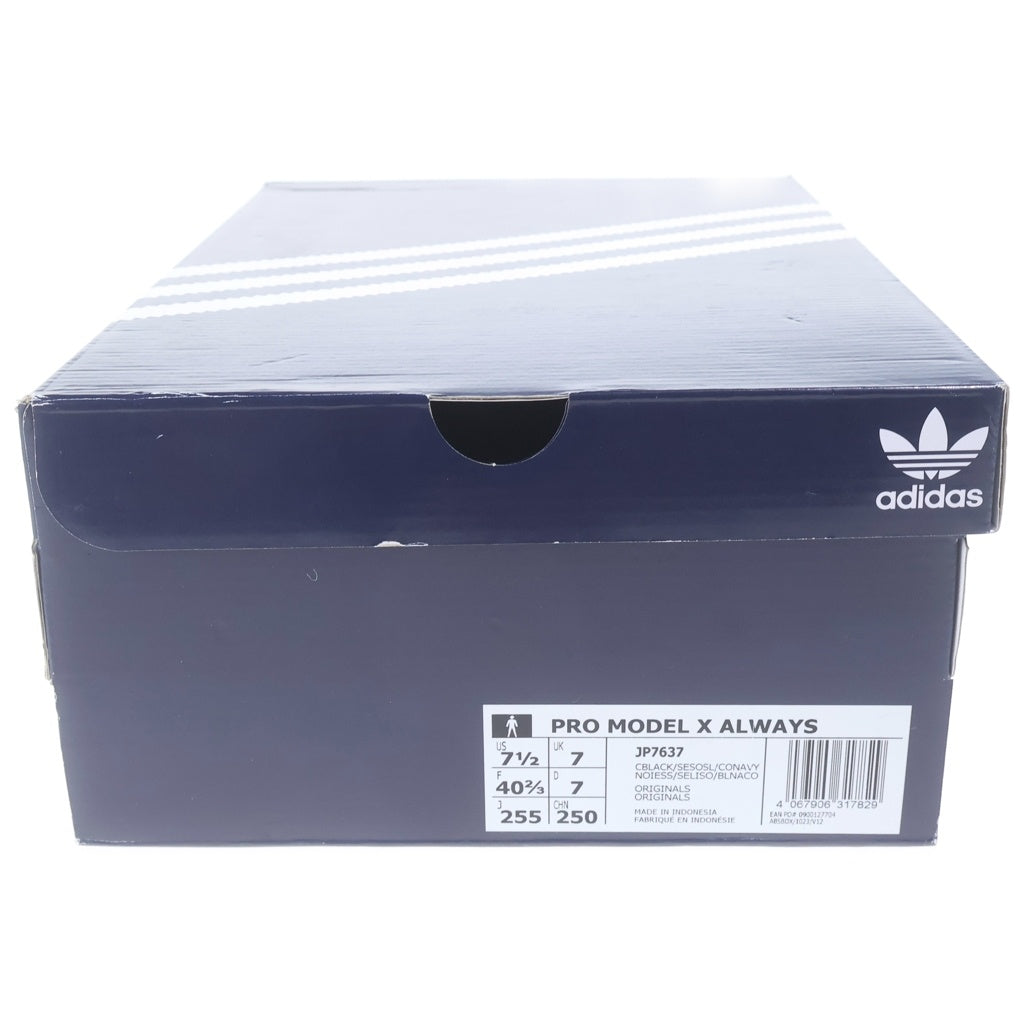 adidas(アディダス) ×ALWAYS PRO MODEL オールウェイズ プロモデル ADV ハイカットスニーカー ブラック US7.5/25.5cm JP7637