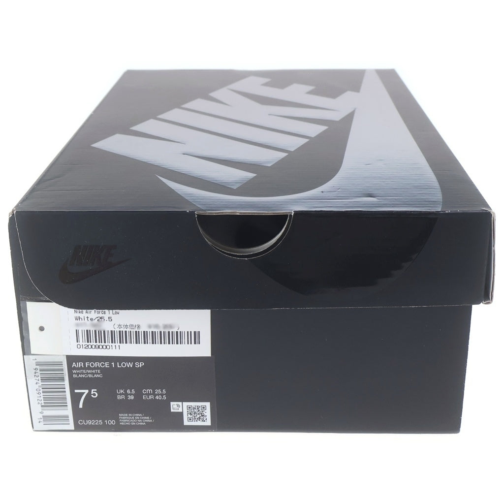 NIKE(ナイキ) ×SUPREME AIR FORCE LOW シュプリーム エアフォース 1 ローカットスニーカー ホワイト US7.5/25.5cm CU9225-100