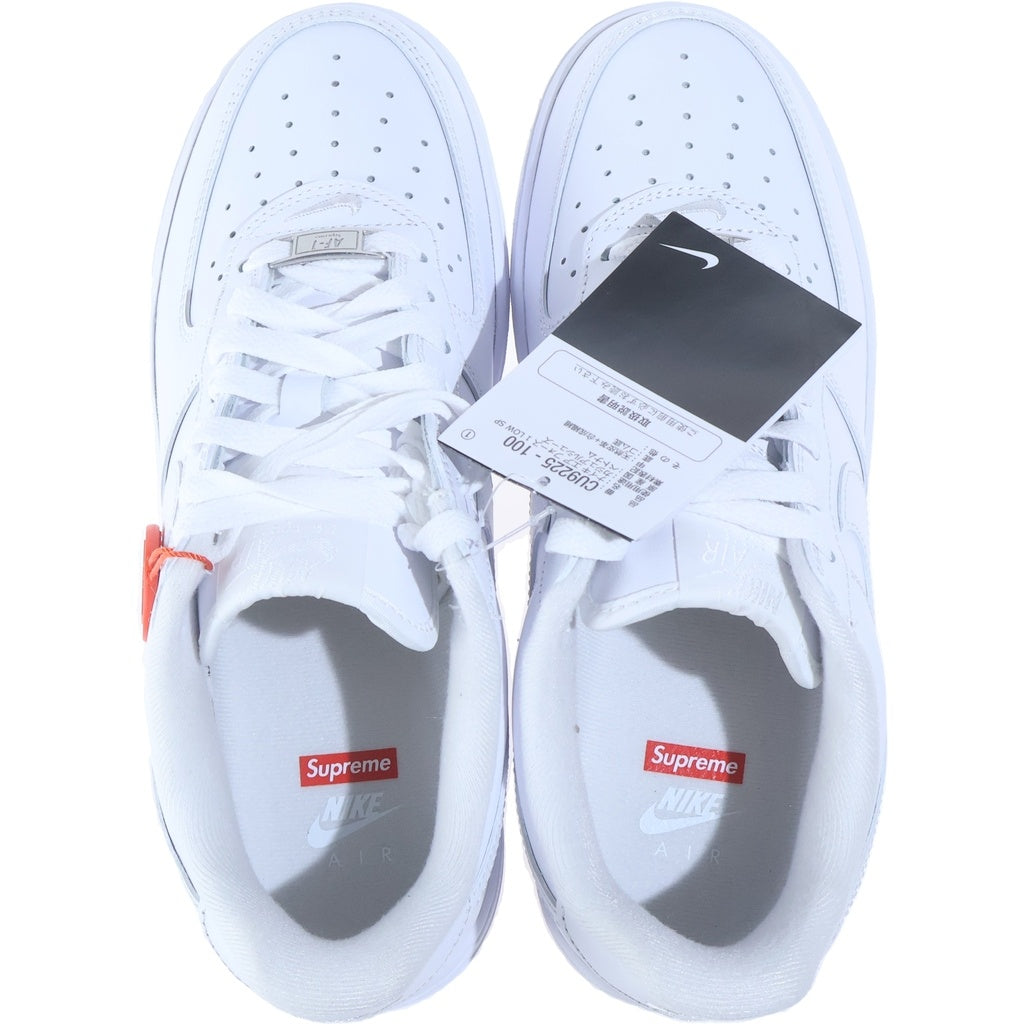 NIKE(ナイキ) ×SUPREME AIR FORCE LOW シュプリーム エアフォース 1 ローカットスニーカー ホワイト US7/25cm CU9225-100 レディース