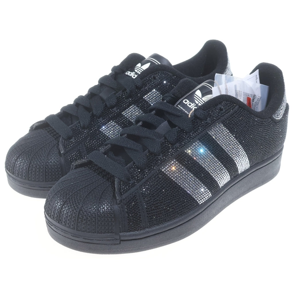 adidas(アディダス) WMNS SUPERSTAR 2 ウィメンズ スーパースター ラインストーン ローカットスニーカー ブラック/シルバー US8/25cm IH4200 レディース