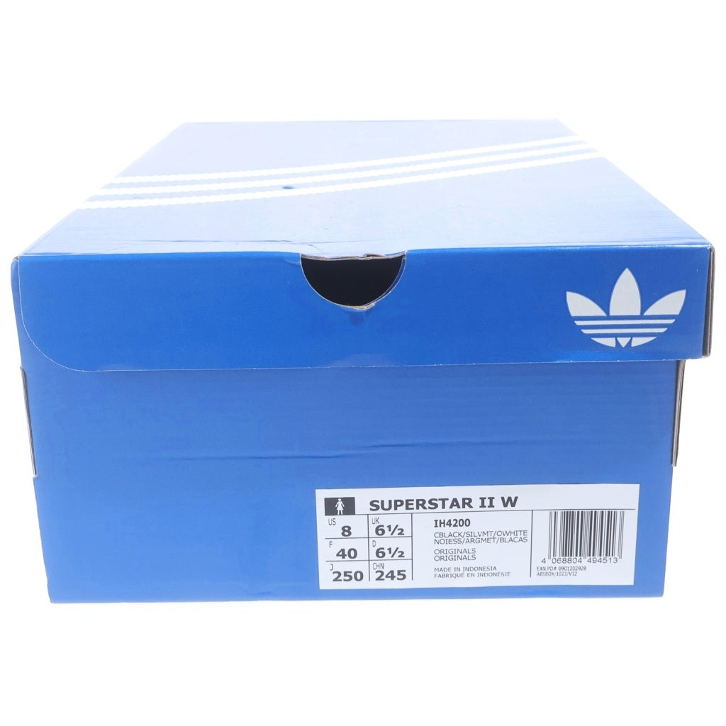 adidas(アディダス) WMNS SUPERSTAR 2 ウィメンズ スーパースター ラインストーン ローカットスニーカー ブラック/シルバー US8/25cm IH4200 レディース