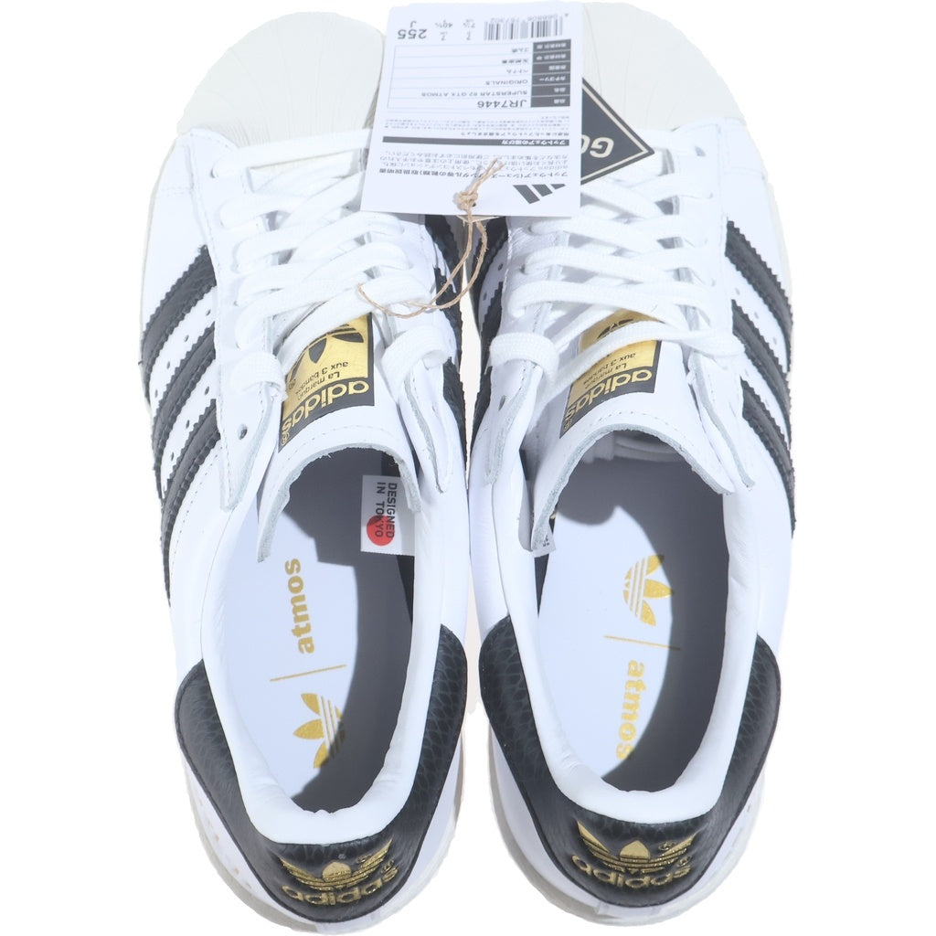 adidas(アディダス) ×ATMOS SUPERSTAR 82 GORE-TEX アトモス スーパースター82 ゴアテックス ローカットスニーカー ブラック/ホワイト US7.5/25.5cm JR7446