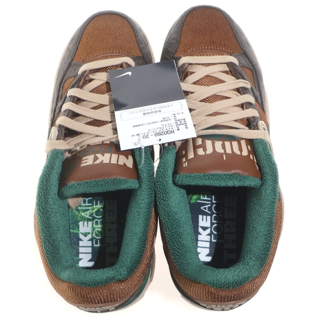 NIKE(ナイキ) ×NIGO AIR FORCE 3 LOW SP ニゴー エアフォース3 ローカットスニーカー ブラウン US7.5/25.5cm HQ0260-201