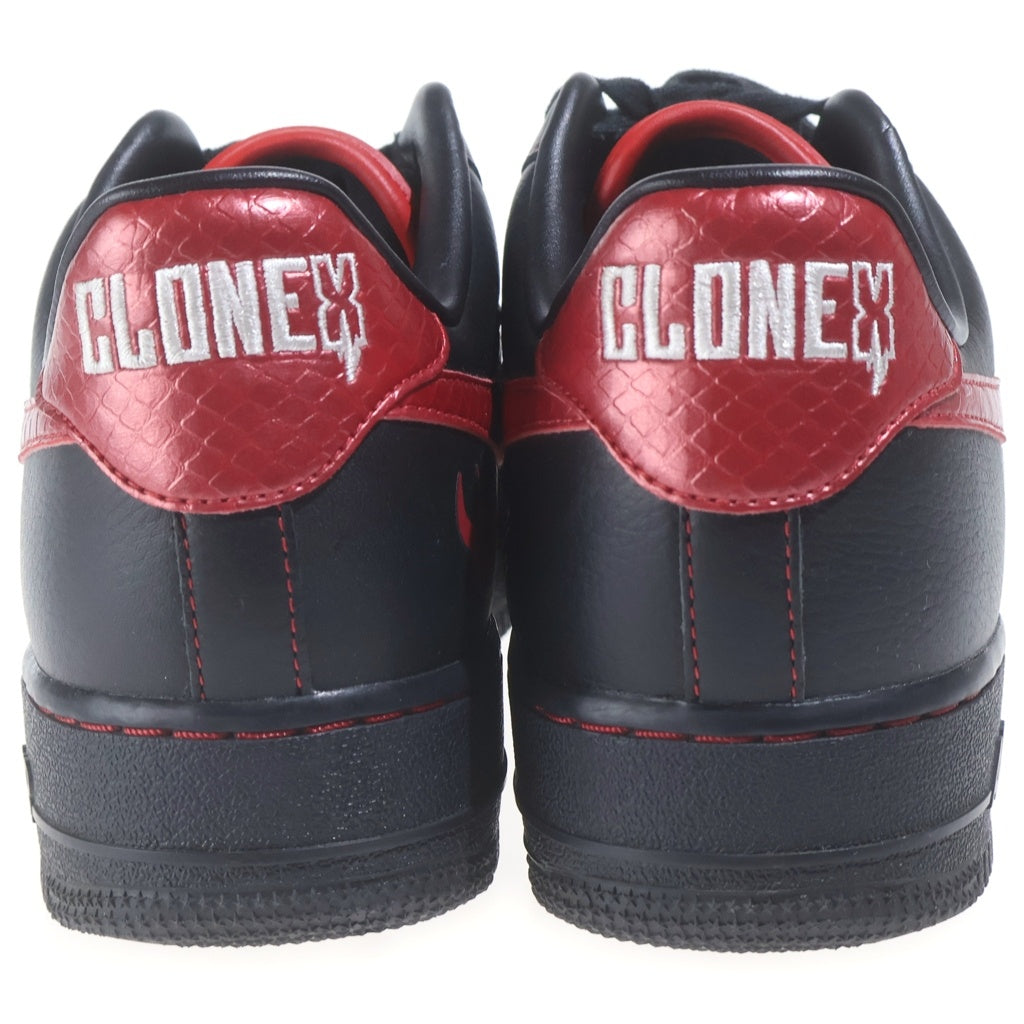 NIKE(ナイキ) ×RTFKT AIR FORCE 1 LOW DEMON エアフォース1 デーモン ローカットスニーカー ブラック/レッド US7/25cm FQ3956-001