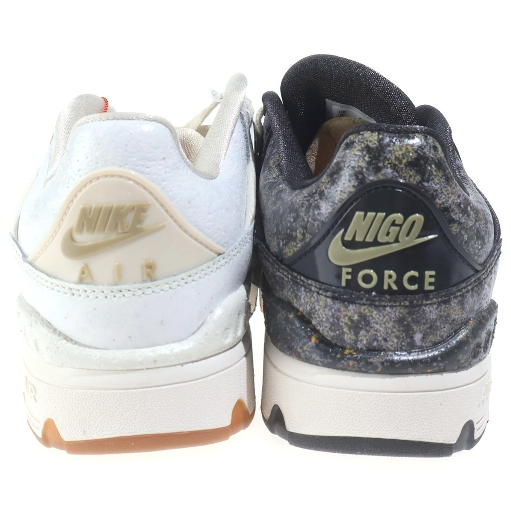 NIKE(ナイキ) ×NIGO AIR FORCE3 LOW SP NIGO HEEL LOGO 二ゴー エアフォース3 ローカットスニーカー ホワイト/ブラウン US8/26cm HQ0261-001