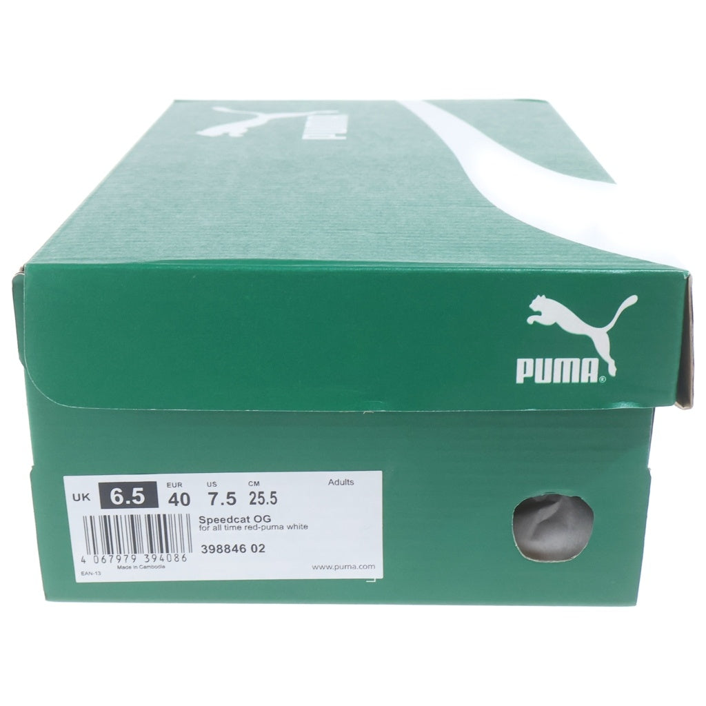 PUMA(プーマ) SPEEDCAT OG スピードキャット ローカットスニーカー レッド US7.5/25.5cm 398846-02