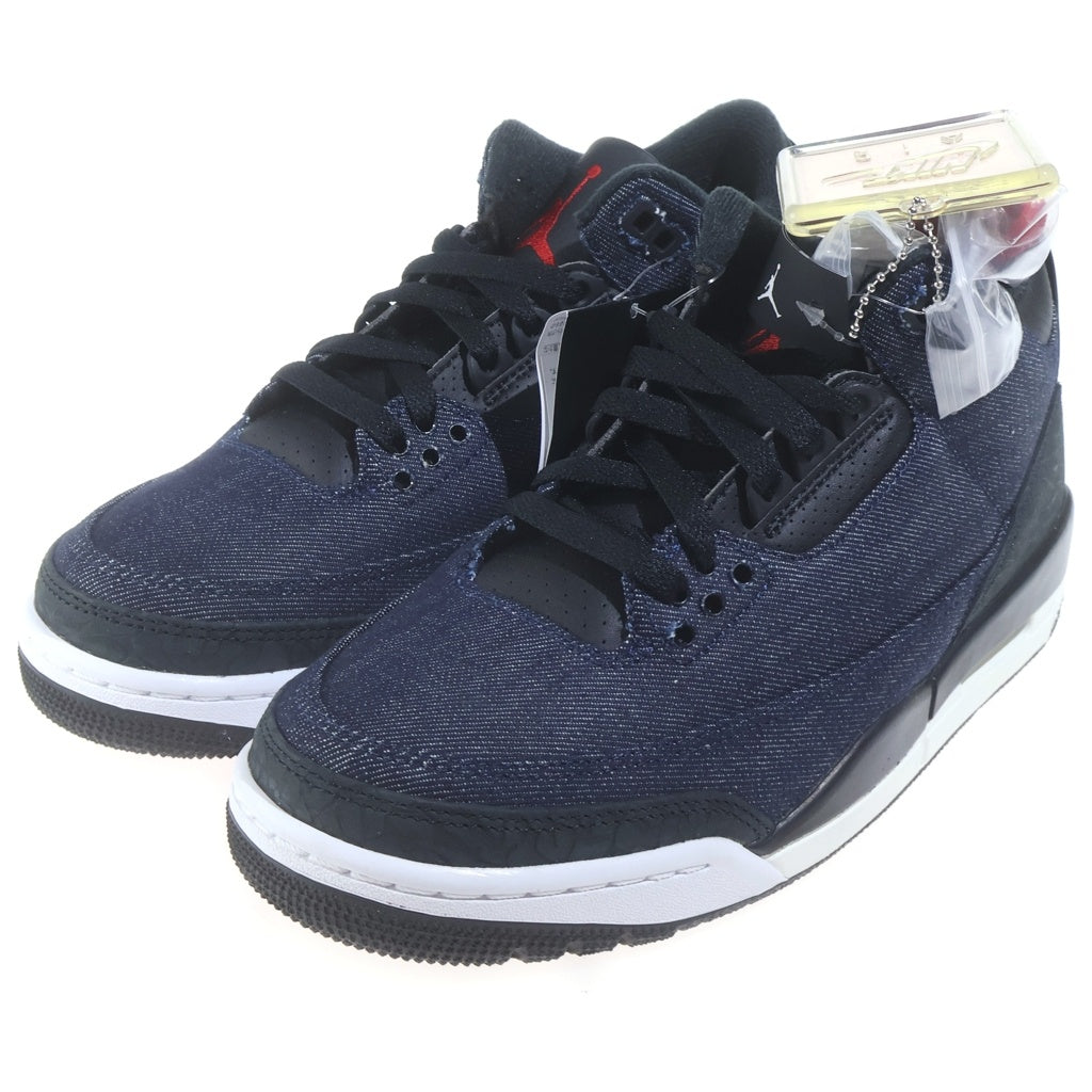 NIKE(ナイキ) ×LEVI'S AIR JORDAN 3 RETRO SP リーバイス エアジョーダン3 ミッドカットスニーカー インディゴ US7/25cm IH7959-400